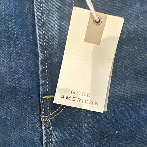 NEW Good American Women’s Straight Leg Jeans Indigo Size 6/28 - Picture 5 of 10